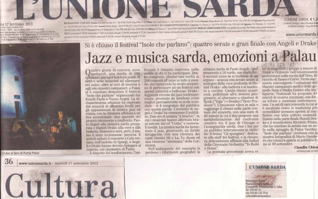 Jazz e musica sarda, emozioni a Palau