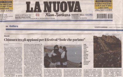 Chiusura tra gli applausi per il festival “Isole che parlano” – La Nuova Sardegna 21.09.2015