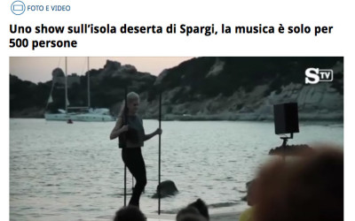 Lastampa.it TV: Uno show sull’isola deserta di Spargi, la musica è solo per 500 persone