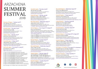 Locandina Arzachena Summer Festival 2018 ITA ENG