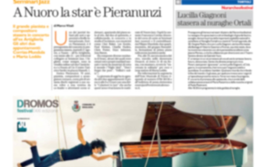 La Nuova Sardegna 27 agosto 2019: Palau. Al via Isole che parlano, festival per i bambini