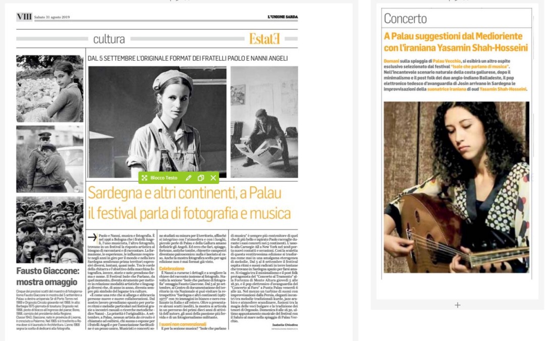 Unione Sarda 31 agosto 2019: Dal 5 settembre L’Original format dei fratelli Paolo e Nanni Angeli