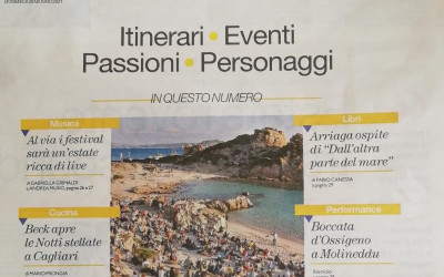 La Nuova Sardegna 20 giugno 2021 – Diogene Estate: “Isole che parlano”, note senza etichetta